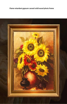 Mounted Retro European Solid Wood Oil Painting Photo Frame, Outside Frame, Advertising Picture Poster Frame, Custom Frame