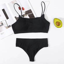 Women Seamless Bra And Panties Set Sexy Lingerie Set Low Back Bra Top High Rise Thongs Female Underwear Removable Pads