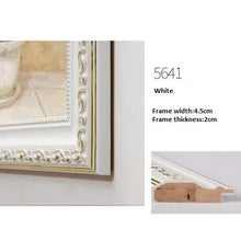 Mounted Retro European Solid Wood Oil Painting Photo Frame, Outside Frame, Advertising Picture Poster Frame, Custom Frame
