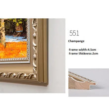 Mounted Retro European Solid Wood Oil Painting Photo Frame, Outside Frame, Advertising Picture Poster Frame, Custom Frame