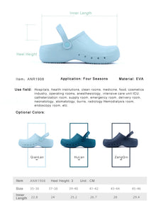 Soft Doctors Nurses Shoes EVA Anti-slip Clogs With Strap Operating Room Medical Slippers Chef Work Flat flip for Long Standing
