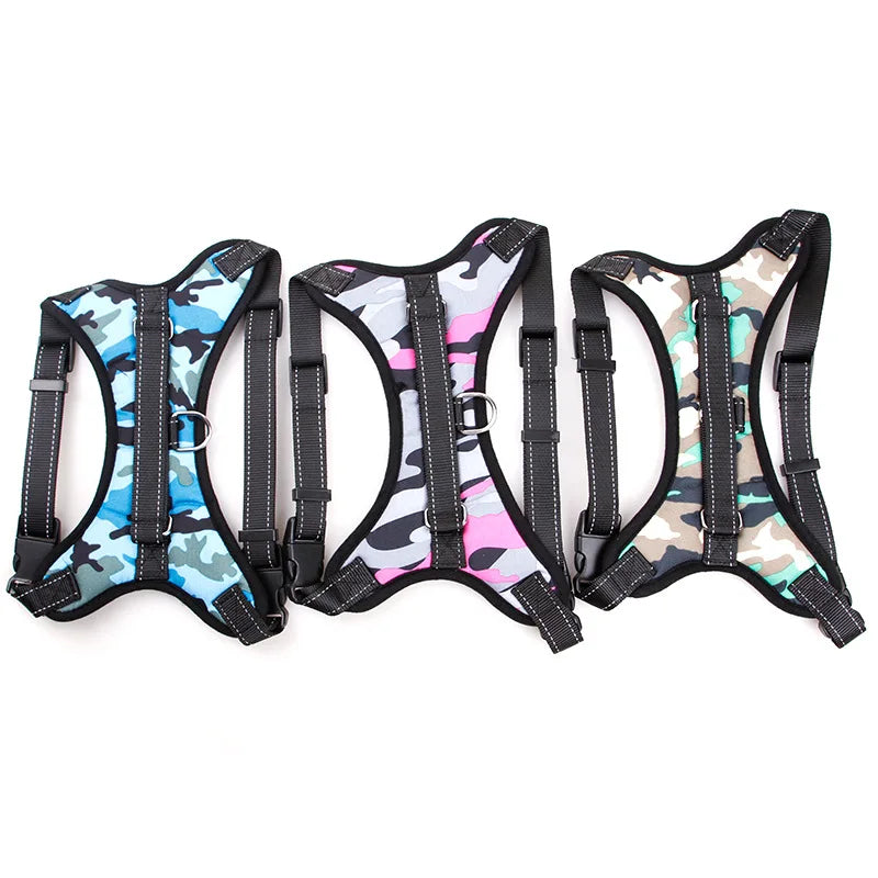 Pet Dog and Cat Adjustable Harness with Leash Reflective and Breathable for Small and Large Dog Harness Vest Pet Supplies