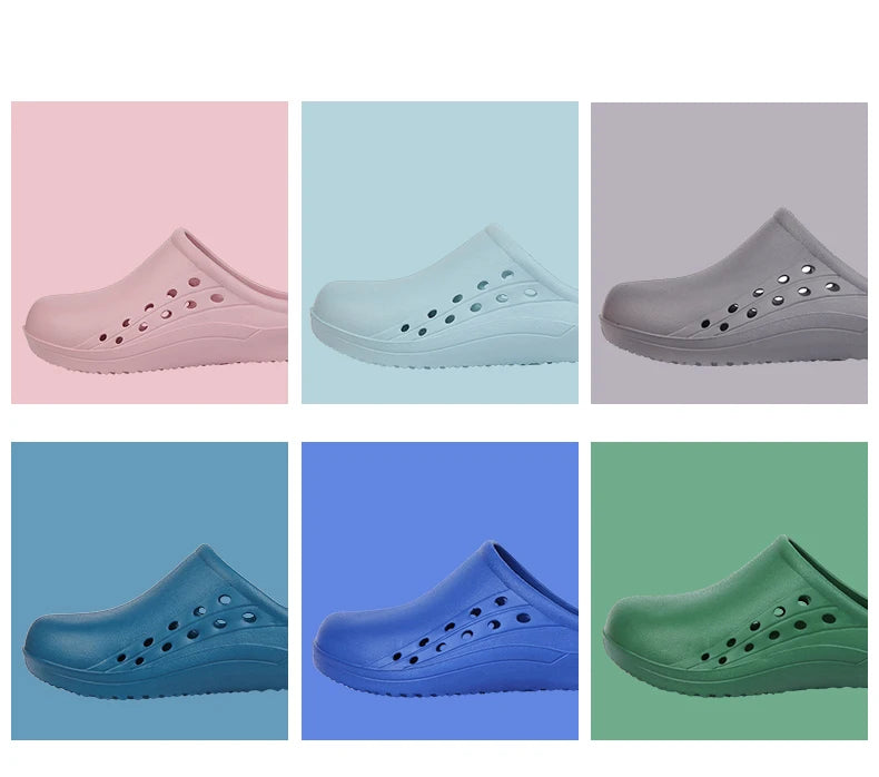 Men's and Women's Classic Clog Nurse Shoes Scrub Clogs EVA Medical Work Anti Slip Working Slippers Sandal Classic Clogs XO6-01