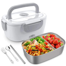 Electric Heated Lunch Box Stainless Steel Outdoor Portable Car Office Food Heating Warmer Container 12V 24V 110V 220V EU US Plug