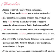 Custom Name Charms Necklace Gold Color Stainless Steel Box Chain Necklaces for Women Men Personalized Handmade Pendants Jewelry