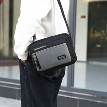 Men's Large Capacity Shoulder Bag Oxford Cloth Multifunctional Small Square Bag Fashionable Outdoor Work Commuter Casual Crossbody Bag
