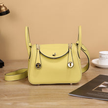 Lindi Bag Women's Genuine Leather Doctor Bag Mini Popular Niche Texturized TOGO Top Layer Cowhide Women's Bag Shoulder Crossbody Bag