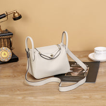 Lindi Bag Women's Genuine Leather Doctor Bag Mini Popular Niche Texturized TOGO Top Layer Cowhide Women's Bag Shoulder Crossbody Bag
