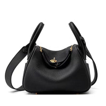 Lindi Bag Women's Genuine Leather Doctor Bag Mini Popular Niche Texturized TOGO Top Layer Cowhide Women's Bag Shoulder Crossbody Bag