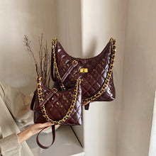 Cross-Border Quilted Saddle Bag, Autumn and Winter New Shoulder Bag, Fashionable Armpit Bag, Work Clothing Versatile Crossbody Bag