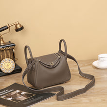 Lindi Bag Women's Genuine Leather Doctor Bag Mini Popular Niche Texturized TOGO Top Layer Cowhide Women's Bag Shoulder Crossbody Bag