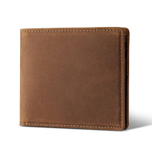 Top Layer Cowhide Crazy Horse Leather Wallet Amazon RFID Anti-theft Brush Men's Short Money Clip Cross-border Leather Wallet for Men