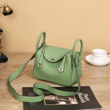 Lindi Bag Women's Genuine Leather Doctor Bag Mini Popular Niche Texturized TOGO Top Layer Cowhide Women's Bag Shoulder Crossbody Bag