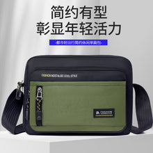Men's Large Capacity Shoulder Bag Oxford Cloth Multifunctional Small Square Bag Fashionable Outdoor Work Commuter Casual Crossbody Bag