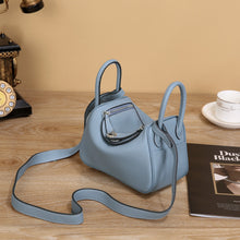 Lindi Bag Women's Genuine Leather Doctor Bag Mini Popular Niche Texturized TOGO Top Layer Cowhide Women's Bag Shoulder Crossbody Bag