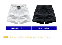 New Summer Mens Sports Sweatpants Pockets Gym Casual Shorts Basic Lightweight Pants Running Jogging Beach Shorts Men Swimwear