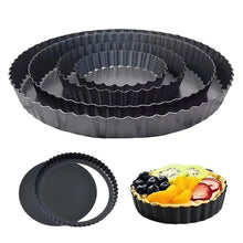 4/6/8/9 Inch Non-Stick Tart Pan Set with Removable Bottom for Quiches, Mini Cakes, Pizzas & Pastries, Ideal for Home Baking YMY