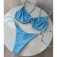 Push Up Bikini Set Women Beads Dot Swimwear Beachwear 2026