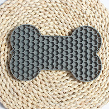 Bone Shape Silicone Licking Pad Pet Dog Peanut Butter Slow Food Bowl Eating for Cats Dogs Feeder Feeding Lickmat