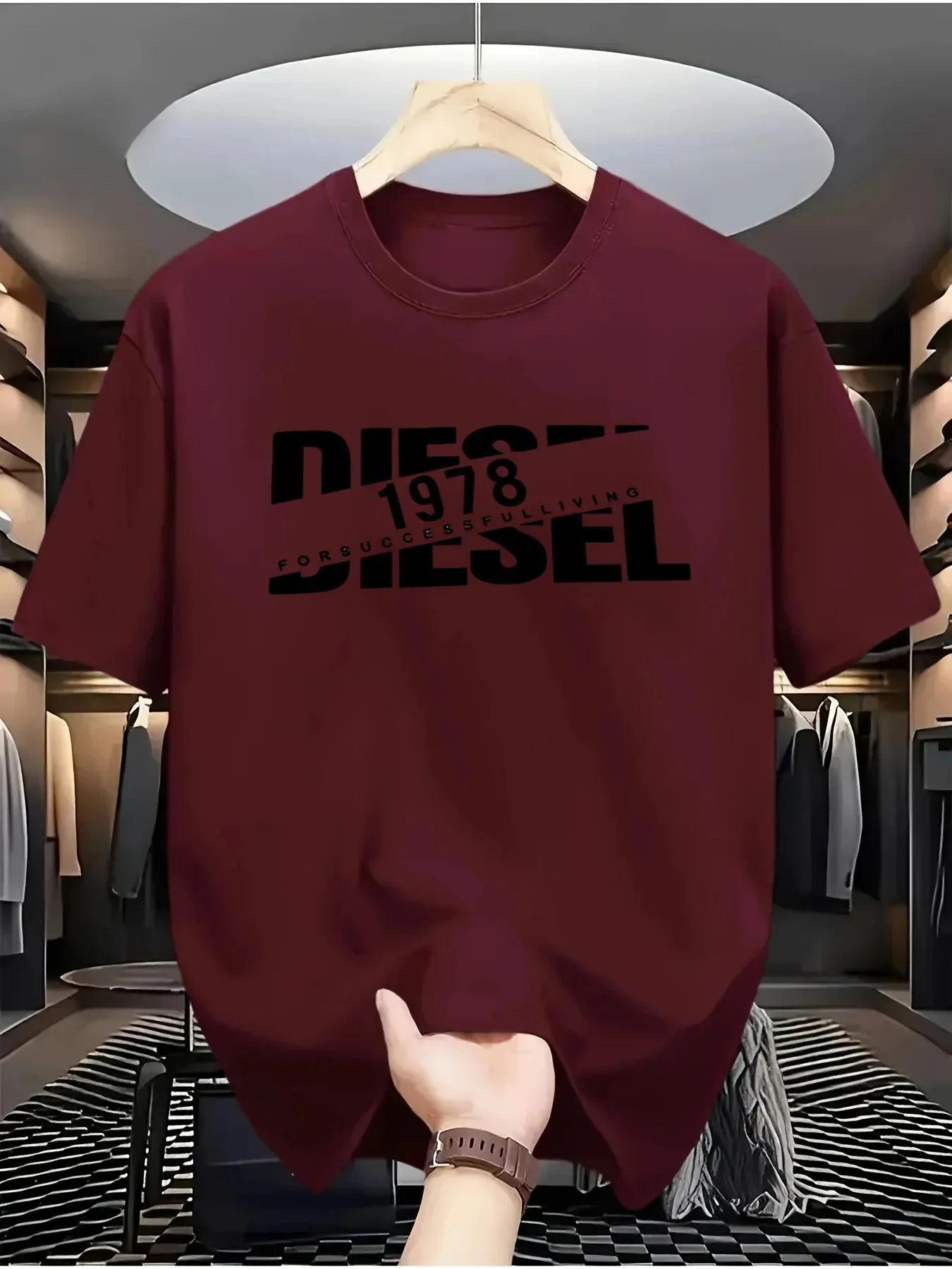 New Trend Polyester Short Sleeve Tee For Men And Women Black
