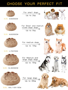 Fluffy Dog Bed Winter Plush Kennel Accessories Pet Products Large Dogs Beds Bedding Sofa Basket Small Mat Cats Big Cushion Puppy