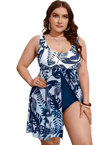 Plus Size High Waist Push Up Tummy Control Bikini Set