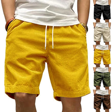Men's Heavy Corduroy Cargo Shorts, Retro Trendy Design, Casual Street Style, Summer Wholesale