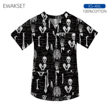 Women men Cartoon X-ray Surgical Tops pure Cotton Short Sleeve Medical Uniform Hospital Clinic Scrubs Blouse orthopedics Clothes