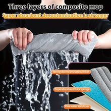 Joybos 360 Spin Mop 33cm Bucket Set Hand-Free Flat Barrel Washing and Squeeze With Scraper Floor Cleaning For Home Wet Dry Mops