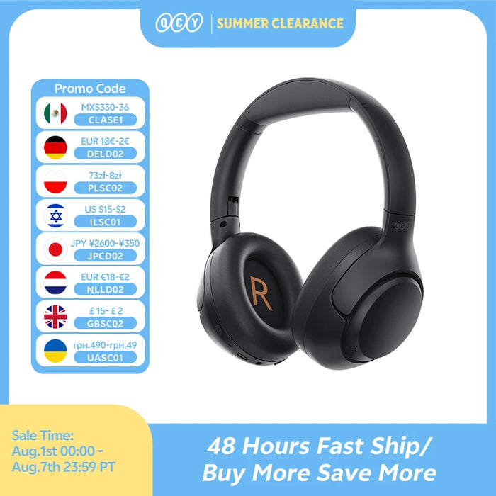 QCY H3 ANC Bluetooth Headphones