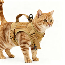 Tactical Cat Harness Vest Escape Proof Adjustable Military Cat Vest With Handle For Outdoor Walking Training