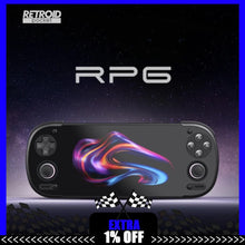 Retroid Pocket 6 RP6 Android Game Console 5.5Inch 1080P 120Hz AMOLED Screen 6000mAh Hall-Effect Trigger 8GEN2 Handheld Consoles