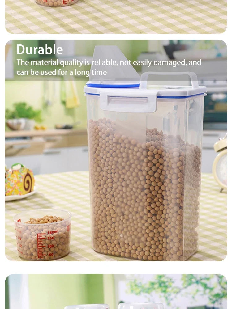 Premium Airtight Pet Food Storage Container, Large Capacity & Easy Clean, Durable Stylish Design for Dogs & Cats