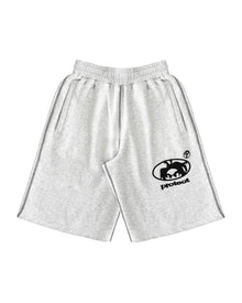 Summer Men Grey Cotton Y2K Hiphop Streetwear Shorts European Street Style Trendy Baggy Casual Cargo Urban Casual Wear Fashion