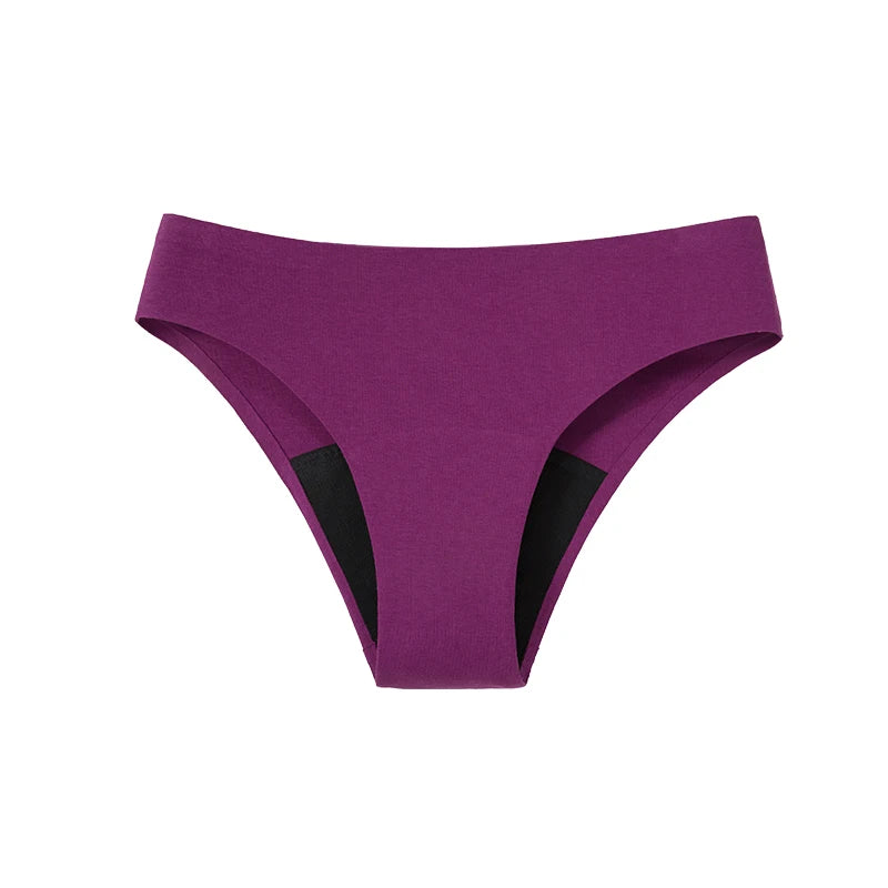 1Pcs Menstrual Briefs For Women Period Cycle Underwear Viscose Bamboo Cotton Panties 4-Layer Absorbent Leakproof Lady Lingerie