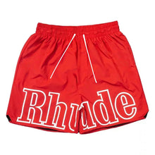 High Street Trend Rhude Casual Shorts Hip-hop Men Women Loose Breathable Quick Drying Mesh Sports Shorts