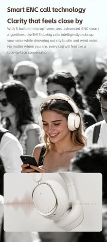 FiiO EH13 Wireless Noise Cancelling Headphones,Hybrid ANC Bluetooth Over-Ear Headphones, 45H Playtime,Headphones for Travel/Game