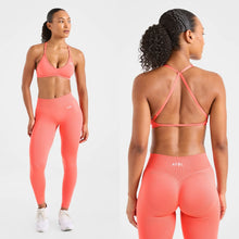 2 Pieces Set Adapt Seamless Strappy Sports Bra Leggings Set Yoga Fitness Set Women Workout Running Sports Leggings Gym Suit