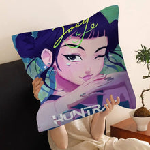 Kop-Cartoon Movie K-Pop Demon Hunters Cushion Cover Inches Farmhouse Decor Home Throw Pillow Covers for Couch Decorations