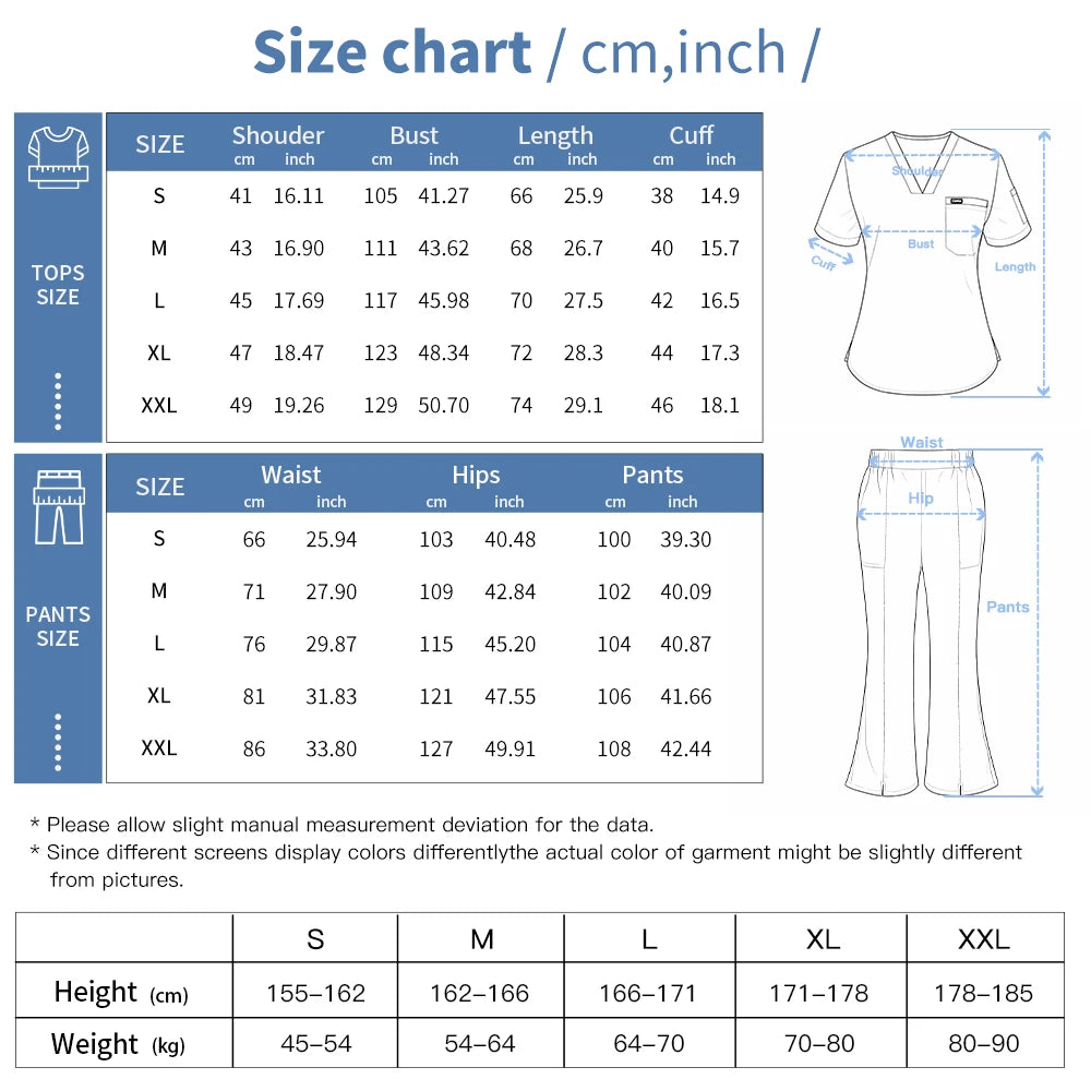 Niaahinn Pet Grooming Non-sticky Hair Workwear Surgical Uniform Medical Nurse Uniforms Women Scrubs Sets Pharmacist Work Clothes
