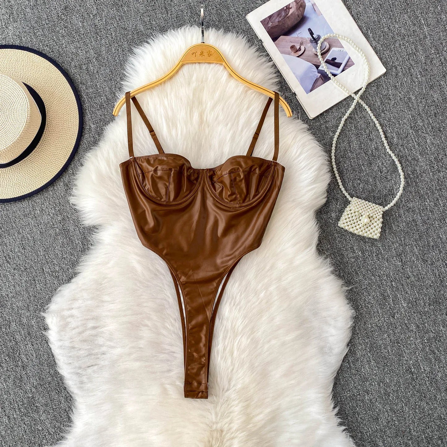 Chic Off Shoulder PU split basics Camis Fashion Fairy Tank Top Women Summer Crop Top  Bodysuits Hotsweet Streetwear