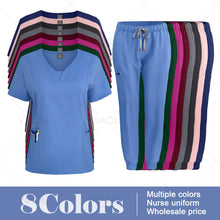 Hot Sales Doctor Uniforms Medical Nursing Clinic Scrub Sets Short Sleeve Tops Pants Suit XS-XXL Medical Accessories Spa Uniforms