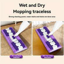 Portable Home Use Spray Mop 360 Degree Rotation Wet And Dry  Towel Clip Design Removable Water Tank  Large Panel Lazy Mop