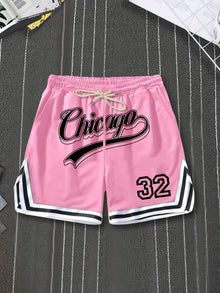 Summer 2025 new 3D digital 32 print casual, fashionable, sporty, soft, comfortable, lightweight and breathable men's shorts