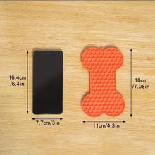 Bone Shape Silicone Licking Pad Pet Dog Peanut Butter Slow Food Bowl Eating for Cats Dogs Feeder Feeding Lickmat