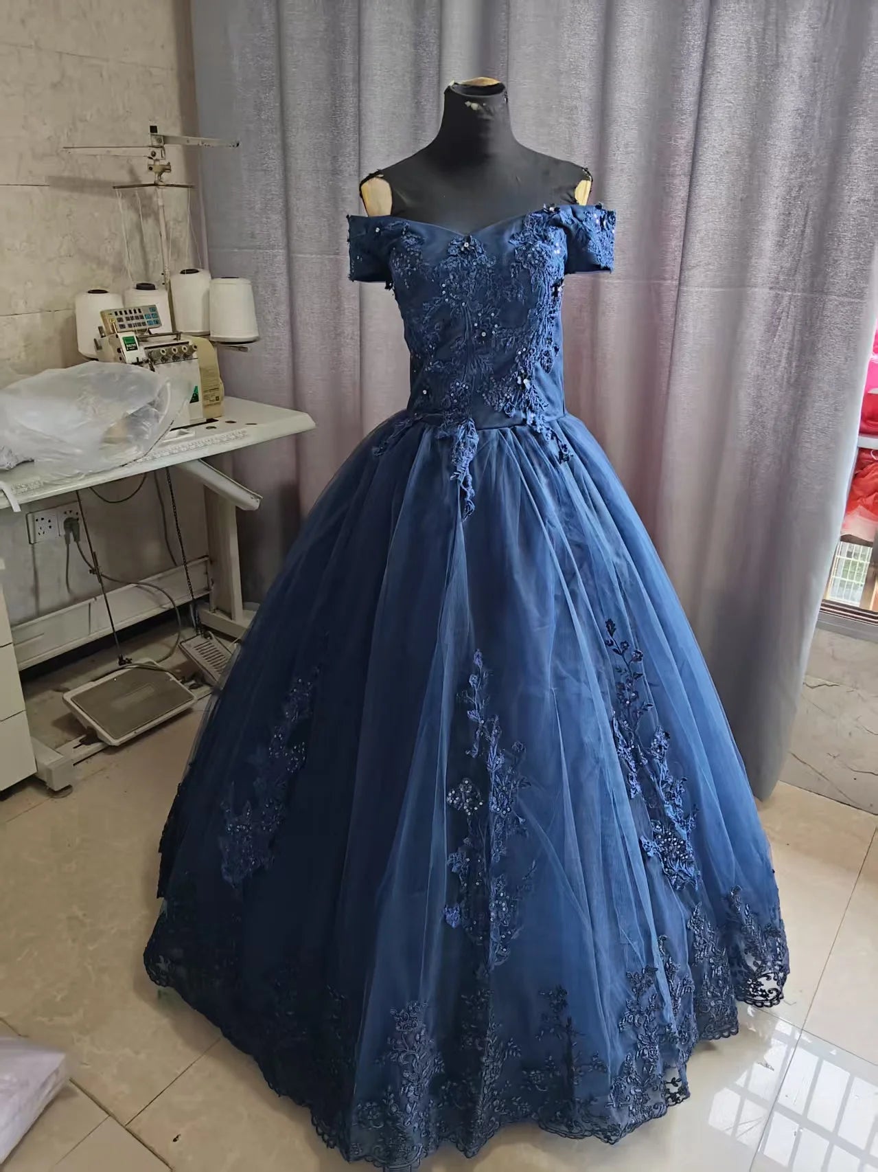 Y&M Novias Off Shoulder Plus Size Vestido De Noiva 2026 New Wedding Dress Train or Floor Customized large Bridal Tulle Mariage