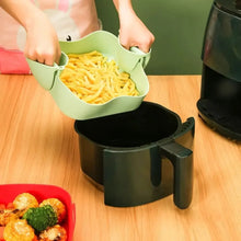 New Silicone Air Fryers Oven Baking Tray Basket Reusable Airfryer Pan Liner Mold Pizza Mat Replacement Grill Pan Accessories