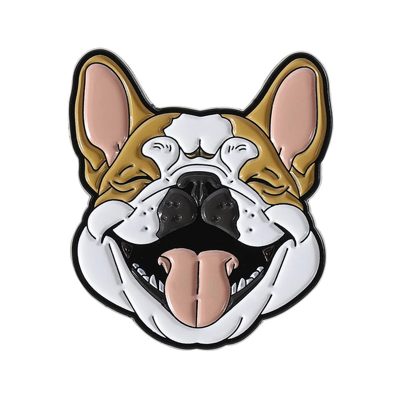 Cute Golden Retriever Border Collie Beagle Collie Enamel Pin Cartoon Pet Dog Animal Brooch Lapel Badge Jewelry Gifts For Friends