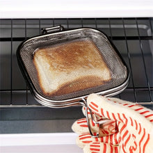 Stainless Steel Sandwich Toaster Grill Pan Sandwich Clip Bread Heating Oven Accessories Baking Tool Non Stick Cooking Grid