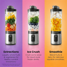 Portable Ice-Crushing Blender,  600ml High-Speed Blending for Smoothies, , Shakes, Food Prep, and Frozen Blending